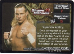 REVOLUTION Shawn Michaels Superstar Card